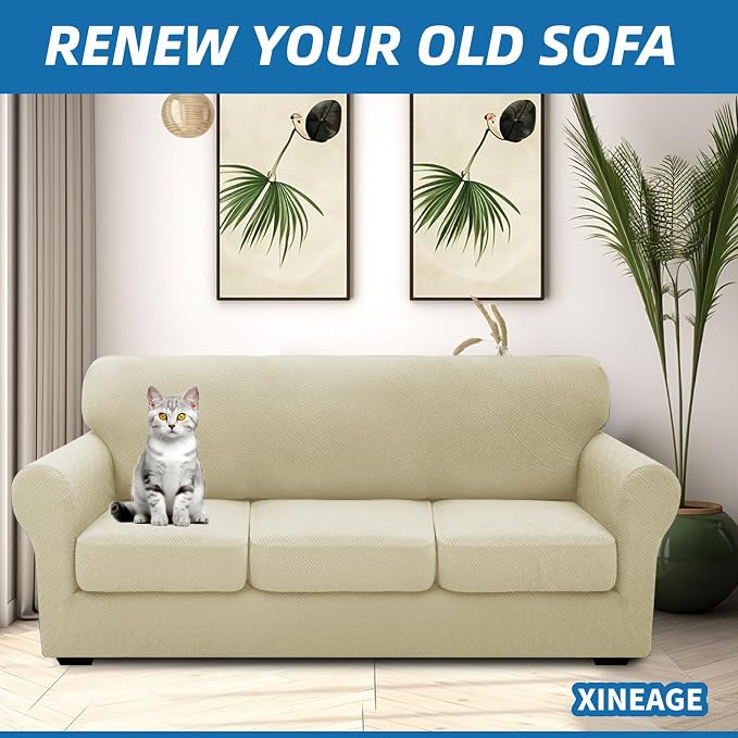 XINEAGE New 4 Pieces Couch Covers - Image 4