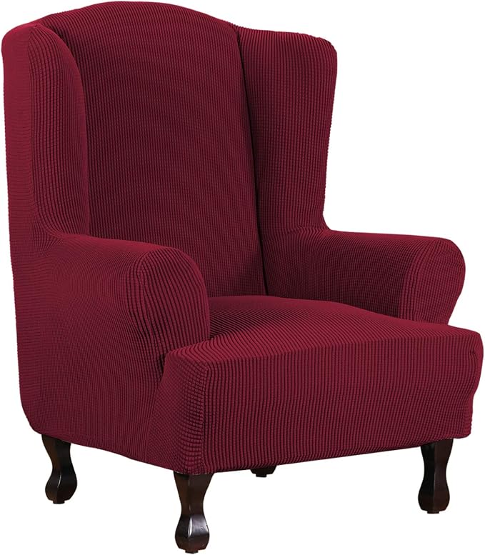 H.VERSAILTEX Wing Chair Slipcover Chair Covers by HVERSAILTEX