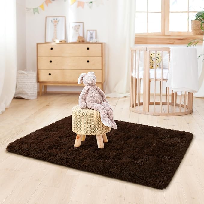 LOCHAS 2x4 Runner Rugs for Hallway, Fluffy Area Rugs for Bedroom - Image 3