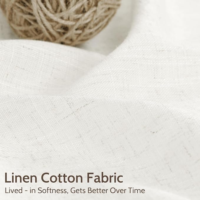 Neutral Linen Curtains 72 Inches - Image 4