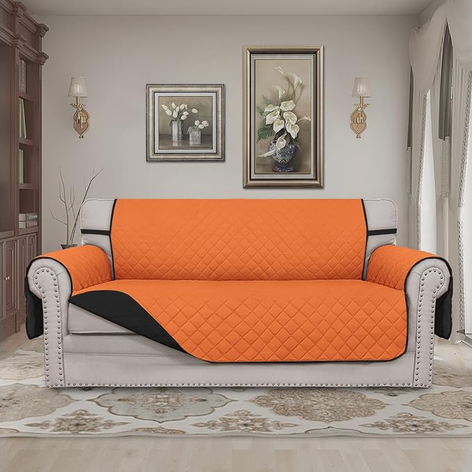 Easy-Going Reversible Couch Cover, 2 Cushion Sofa, Water Resistant Mat - Image 2