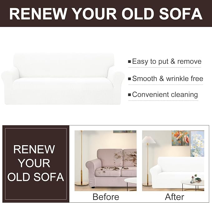 U-NICE HOME Stretch Couch Cover Slipcover - Image 5