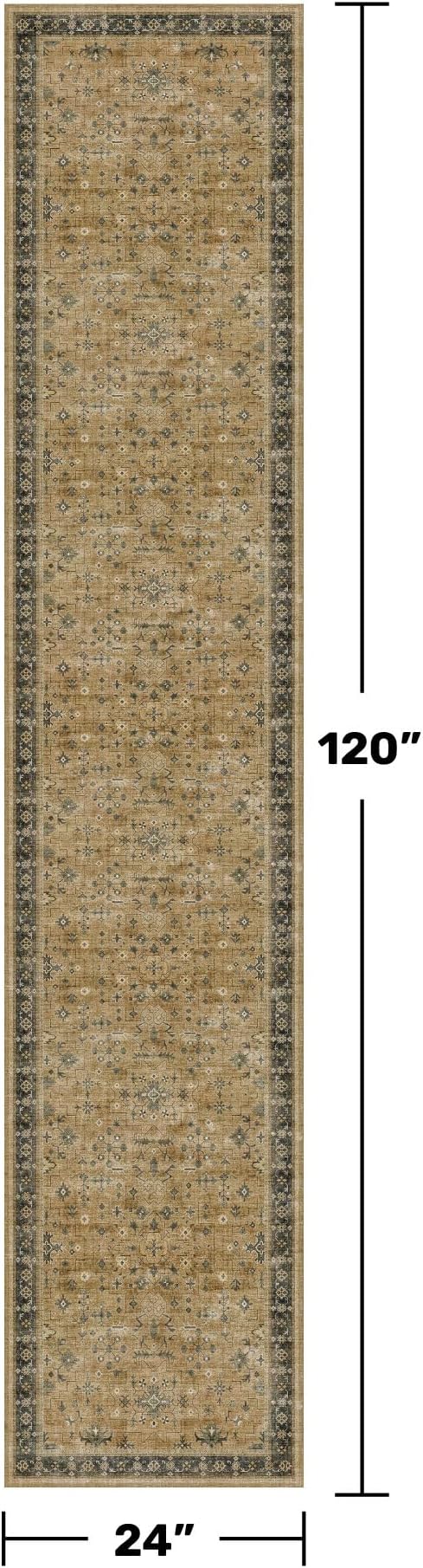 Washable Natural Sage 2x10 Entryway Long Runners - Image 2