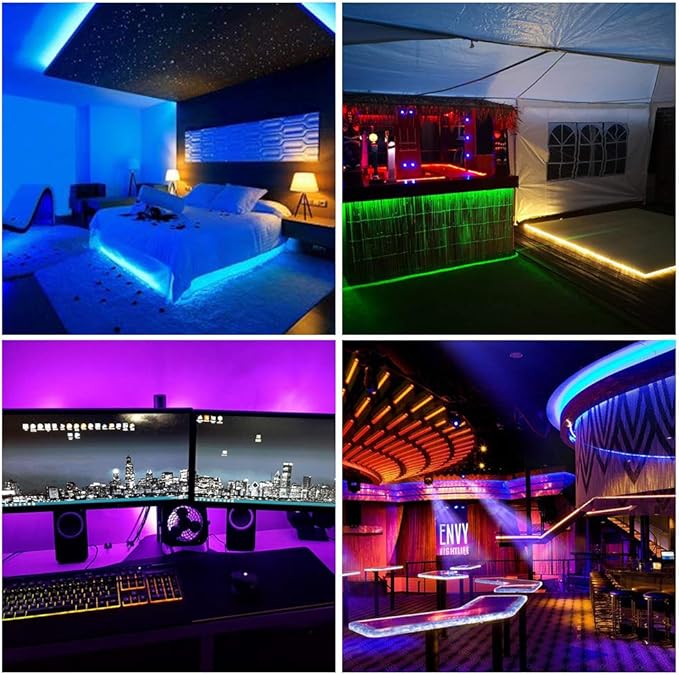 BTF-LIGHTING WS2812B RGB ECO LED Strip, Chasing Effects 5050SMD Individually Addressable 16.4FT 60Pixels/m 300Pixels Flexible Dream Color IP67 for Bedroom DIY Projects DC5V(No Adapter or Controller)