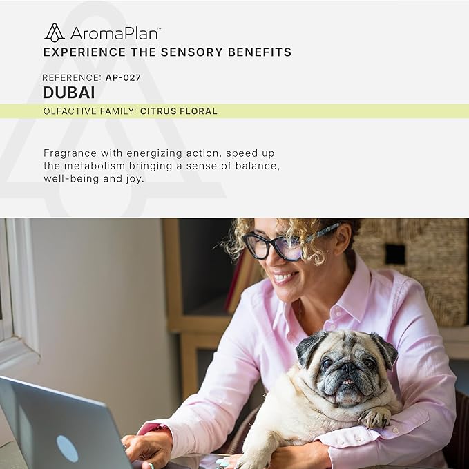 AromaPlan Hotel Scents Dubai 5 Fl Oz (2 Pack), Luxury Aroma & Hotel Fragrance Diffuser Oil- Hotel Diffuser Oil for Aromatherapy- USA Made, Bigger Bottle, Bolder Aroma & Longer Lasting