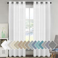 H.VERSAILTEX Linen Curtains Flax Linen Blended Curtain Panels by HVERSAILTEX