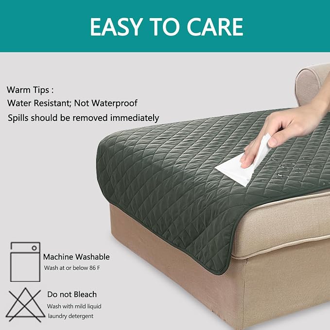 U-NICE HOME Sectional Couch Cover Chaise Lounge Cover, Pet Friendly, Elastic - Image 3