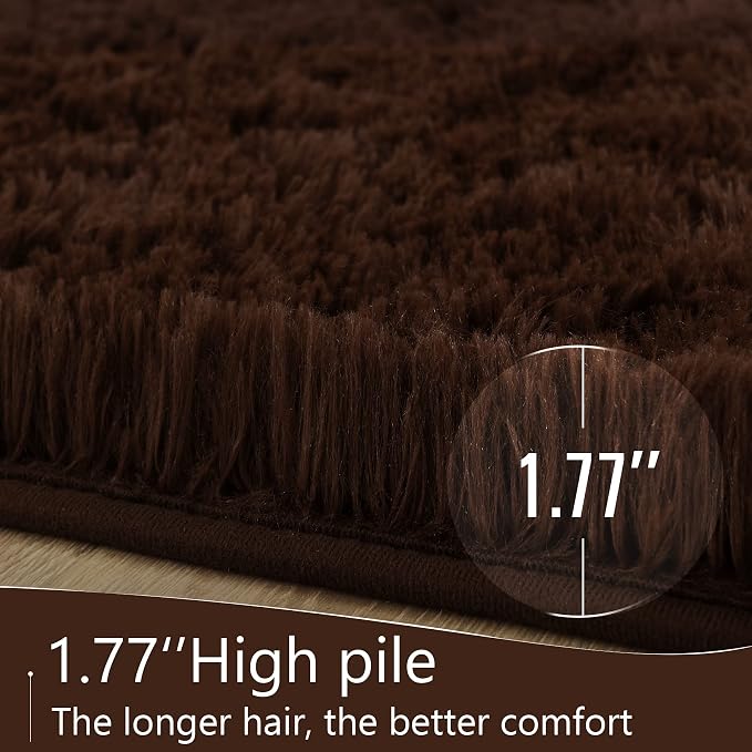 LOCHAS 5x8 Area Rugs Fluffy Living Room Carpets - Image 4