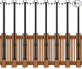 8 Pack 5Ft String Light Poles,Outside String Lights,Outdoor Light Poles,Metal Poles Stand for Patio,Backyard,Deck