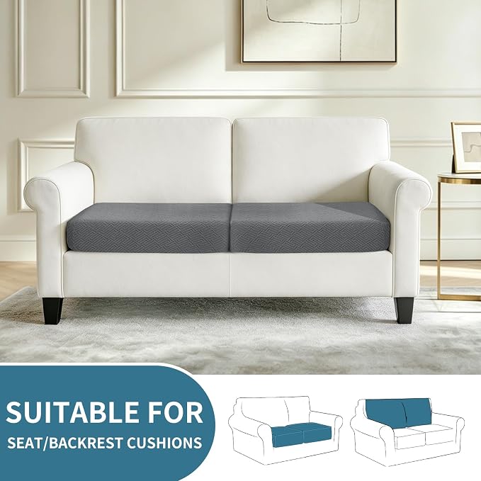 XINEAGE Couch Cushion Covers Seat Cushion Cover Thick Stretch Sofa Slipcovers 2 - Image 2