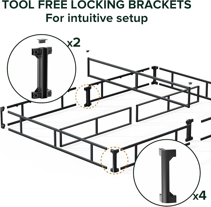 ZINUS 5 Inch Full Metal Smart Box Spring with Quick Assembly, Mattress Foundation, Strong Metal Frame, Easy Assembly