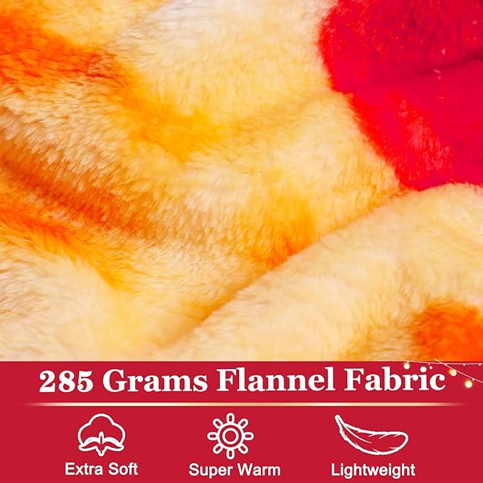 Jorbest Pizza Blanket Adult Size 90 Inches Birthday Gifts for Women Men Mom, Food Blanket Funny Gifts for Girlfriend Boyfriend, 285 GSM Soft Flannel Pizza Throw Blanket for Adult Kids (Red)