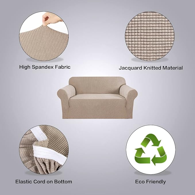 H.VERSAILTEX Stretch Couch Cover Loveseat Covers - Image 4
