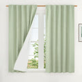 Natural 100% Blackout Linen Curtains 54 Inches by LAMIT