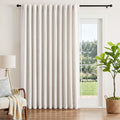 INOVADAY Extra Wide 100% Blackout Linen Curtains by INOVADAY