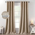 MIULEE 100% Blackout Linen Curtains by MIULEE
