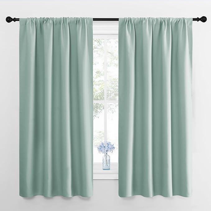 NICETOWN Curtains for Living Room 2 Panels, Rod Pocket Thermal Drapes for by NICETOWN