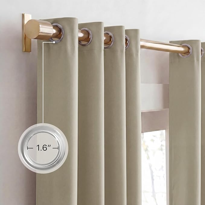 NICETOWN 100% Blackout Curtain Panels 84 inch Long - Image 7