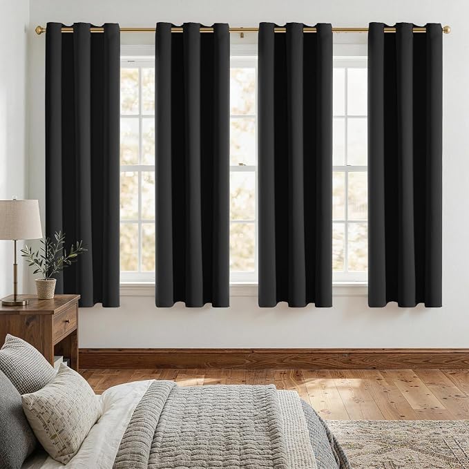 ChrisDowa Blackout Curtains for Bedroom 4 Panels Set, 42 x 63 by ChrisDowa