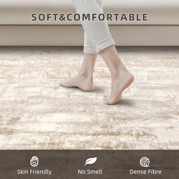 8x10 Washable Area Rug for Living Room, Dining Room, Playroom | Ultra Soft - Image 5
