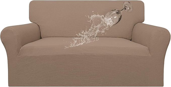 Easy-Going 100% Waterproof Loveseat Couch Cover Stretch Jacquard Sofa Cover | by Easy-Going