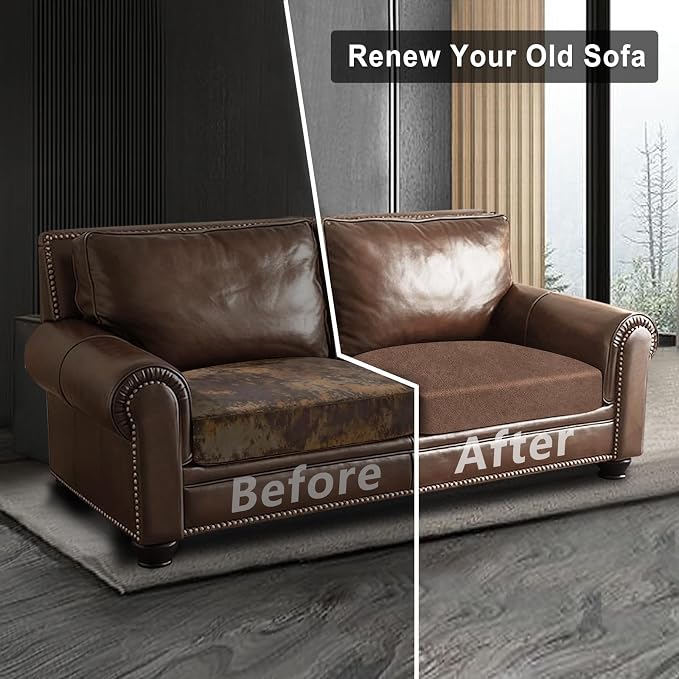 ANARACHON Leather Look Couch Cushion Covers Sofa Seat Slipcovers Sets Couches - Image 7