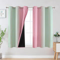 Sage Green and Pink Ombre Blackout Curtains by ESTELARTEXTILER