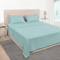 Mejoroom Queen Size Sheet Set - Hotel Luxury 1800 Bedding Sheets & Pillowcases - Deep Pocket Fitted Sheet, Soft, Breathable, Wrinkle & Fade Resistant - 4 Piece (Queen, Grayish Green)
