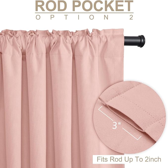 Faux Linen Total Blackout Curtains - Image 4