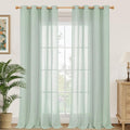 YoungsTex 95 Inch Long Sage Linen Curtains by YoungsTex