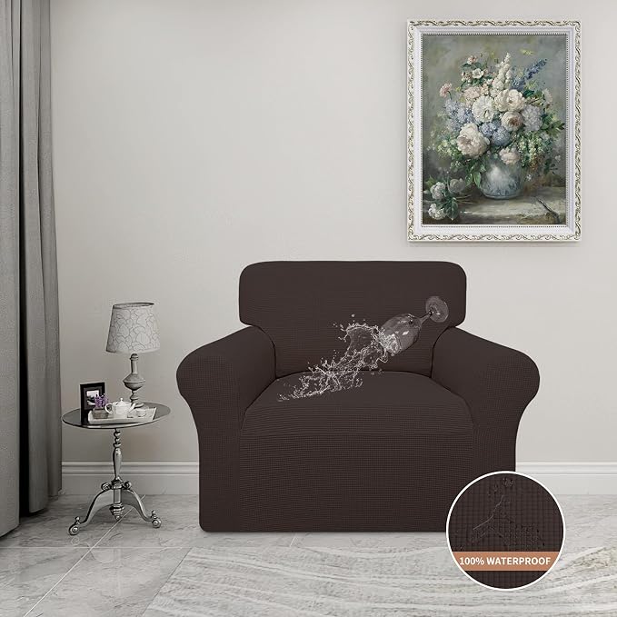 Easy-Going 100% Waterproof Chair Couch Cover, Stretch Jacquard Sofa Cover | - Image 2