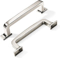kHTumeWare 10 Pack 5 Inch Cabinet Handles - Polished Nickel Kitchen Hardware - Pulls and Drawer Handles for Cabinets