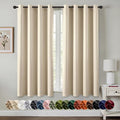 MIULEE Blackout Curtains for Bedroom 2 Panels 50 x 63 Inch Long Cream Beige | by MIULEE