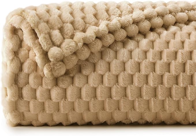 BEDELITE Camel Twin Blanket for Couch, Soft Cozy Gifts for Women, 60 * 80 | 3D - Image 8