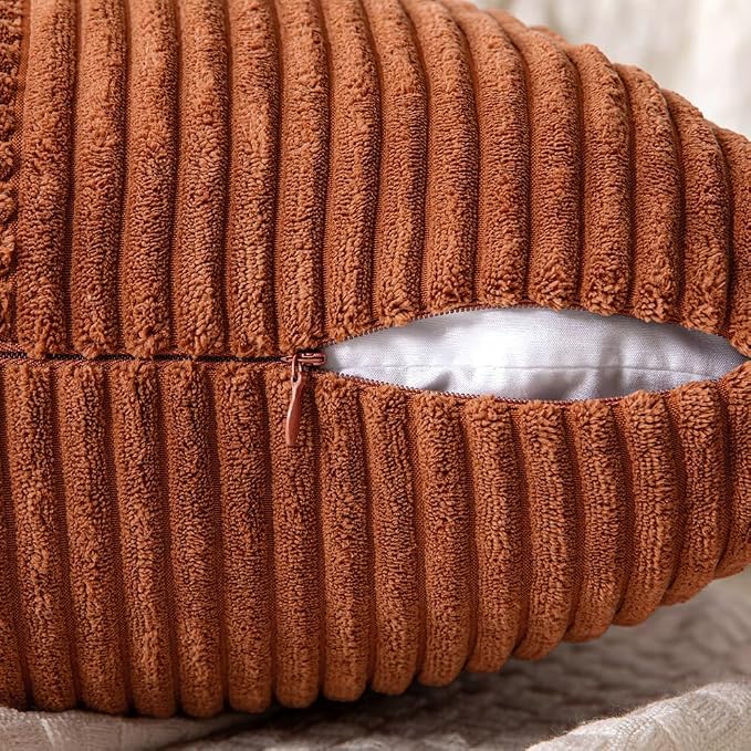 MIULEE Fall Rust Decorative Lumbar Throw Pillow Covers 14x24 Inch 2 Pack | Boho - Image 6
