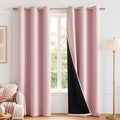 MIULEE Light Pink Blackout Curtains by MIULEE