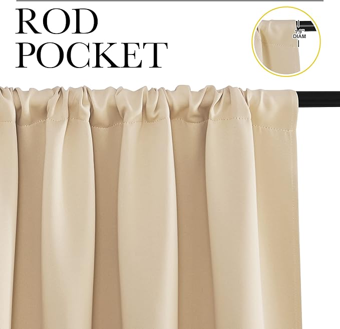 NICETOWN Blackout Room Darkening Curtains - Image 2