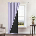 Yakamok Lilac Blackout Curtains 84 Inches Long by Yakamok