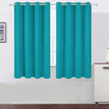 Teal/Turquoise Kids Blackout Bedroom Curtains/52 x 63 Inch/Set of 2 Panels by Lemomo