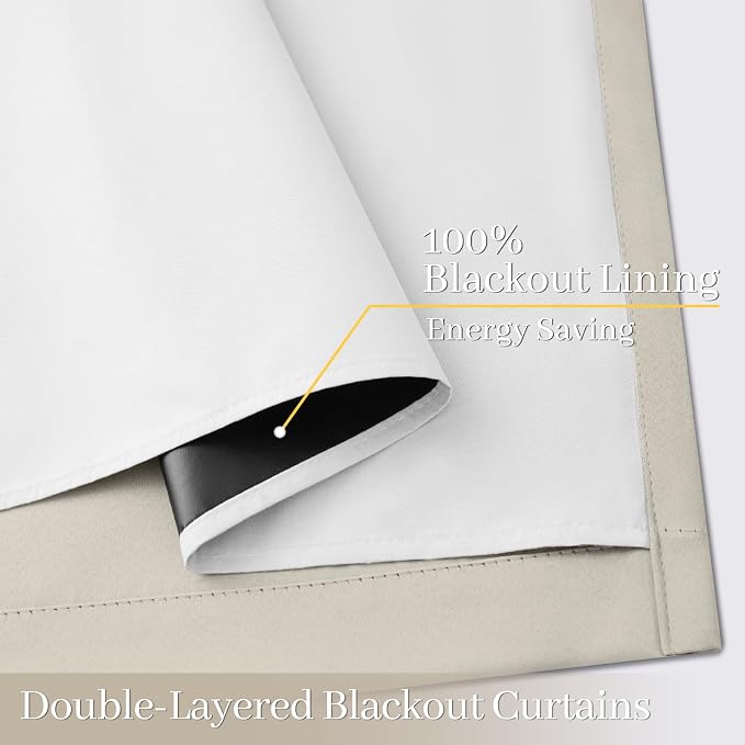 Yakamok Stone Blackout Curtains 84 Inches Long - Image 4