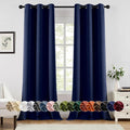 MIULEE Blackout Curtains for Bedroom 2 Panels 40 x 90 Inch Long Navy Blue | by MIULEE