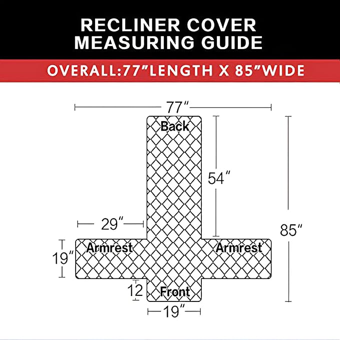Easy-Going Reversible Couch Cover, Recliner 19 in, Water Resistant Furniture Mat - Image 5