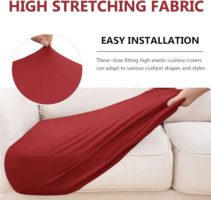 Waterproof Couch Cushion Covers, Stretch Sofa Seat Slipcovers | Stretch Fabric - Image 5