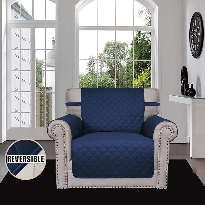 Easy-Going Reversible Couch Cover, Small Chair, Water Resistant Furniture Mat - Image 2