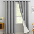 Yakamok Dove Grey Linen Textured Curtains 96 Inches Long by Yakamok