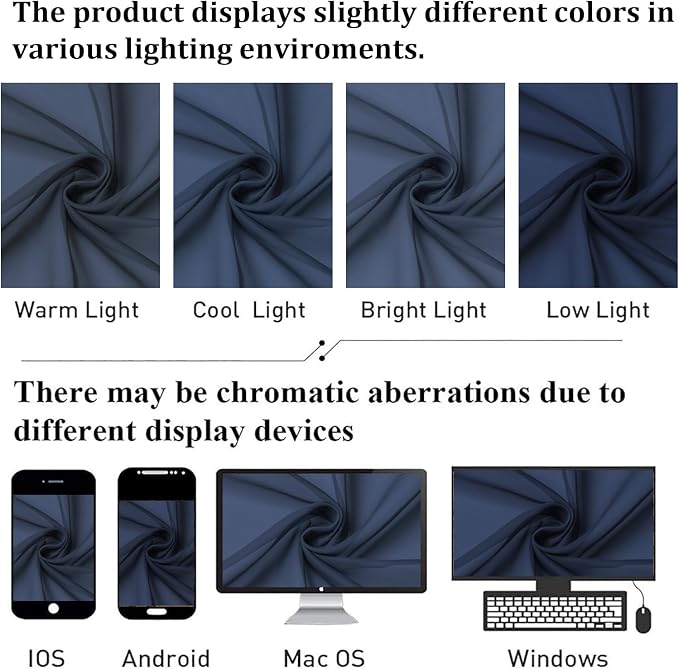 Short Sheer Curtains 54 Inches Length 2 Panels, Light Filtering Voile Curtain - Image 6