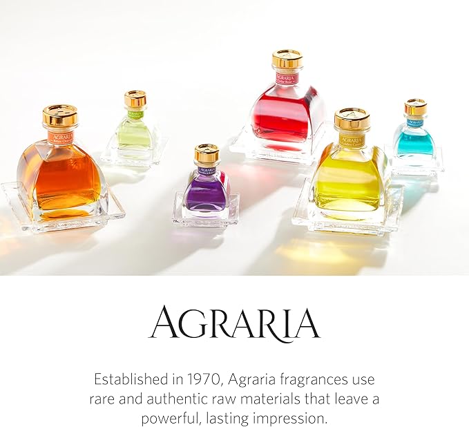 AGRARIA Reed Diffuser Refill, Scented Oil Home Fragrance, Reed Oil Diffuser Gift Set for All Occasions, Monique Lhuillier Citrus Lily