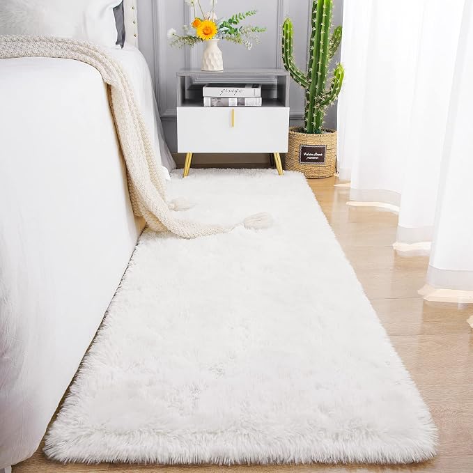 Chicrug Soft Runner Rug for Bedroom Living Room Plush Fluffy Rug 2x10 | Shag by ChicrugHomeDecor