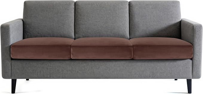 Hokway Velvet Couch Cushion Covers Water Resistant Seat Covers Stretch Sofa - Image 9