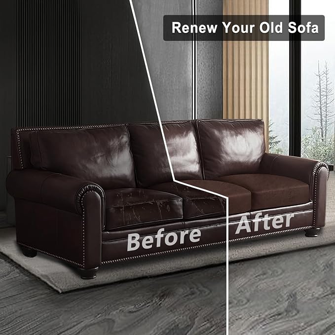 ANARACHON Leather Look Couch Cushion Covers Sofa Seat Slipcovers Sets Couches - Image 8
